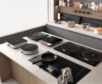 Modern Kitchen Electric Gas Range-ID:396464111