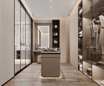 Modern Clothes Storage Area-ID:200254921