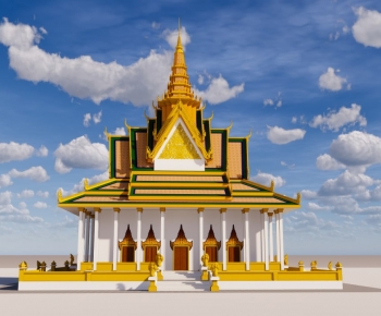 Southeast Asian Style Religious Architecture-ID:975198033