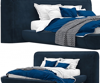 Modern Double Bed-ID:628843078