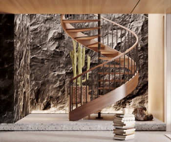 Modern Rotating Staircase-ID:920921097