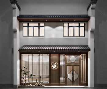 New Chinese Style Facade Element-ID:349208123