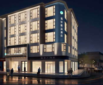 Modern Appearance Of Commercial Building-ID:334824091