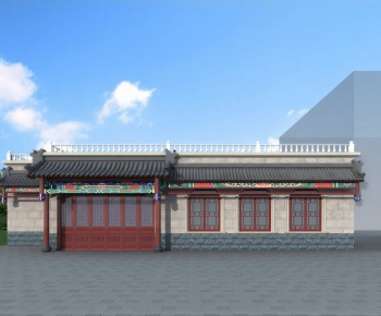 Chinese Style Ancient Architectural Buildings-ID:416429086