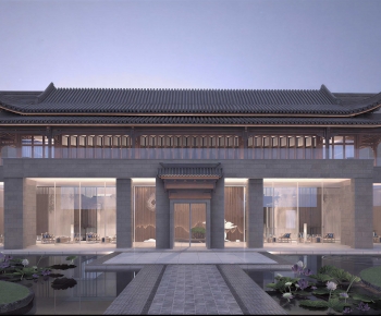 New Chinese Style Appearance Of Commercial Building-ID:651108981
