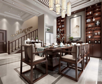 New Chinese Style Dining Room-ID:534574032