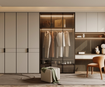 Modern Clothes Storage Area-ID:525209905