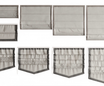 New Chinese Style Roman Curtain-ID:585532909