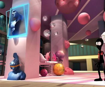 Modern Exhibition Hall-ID:309206013