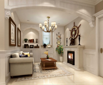 French Style A Living Room-ID:489044908