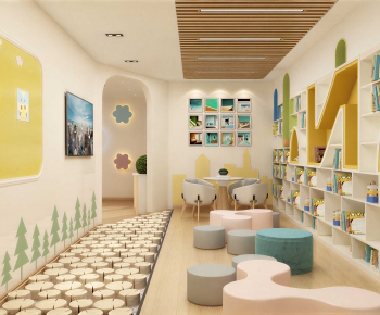 Modern Children's Reading Room-ID:308356059