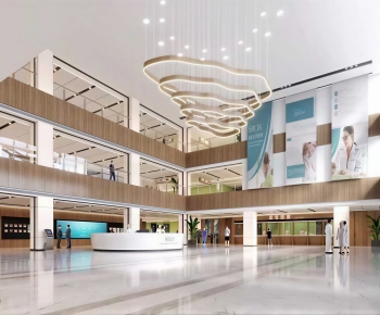 Modern Hospital Hall-ID:548937083