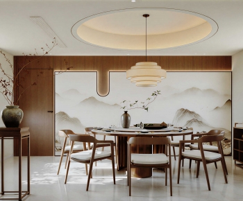 New Chinese Style Dining Room-ID:370810096
