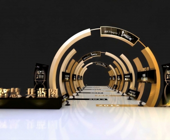 Modern Exhibition Hall-ID:555560633