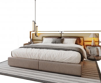 Modern Double Bed-ID:137620935