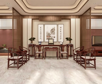 Chinese Style A Living Room-ID:443823107