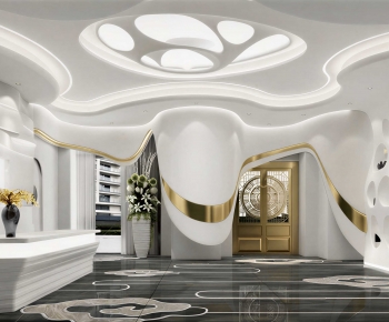 Modern Office Reception Desk-ID:369623902