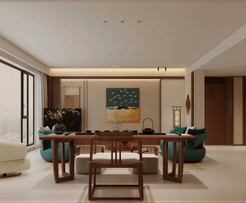 New Chinese Style Tea Tables And Chairs-ID:318209894