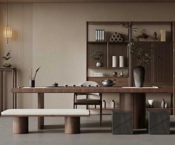 New Chinese Style Tea Tables And Chairs-ID:363738064