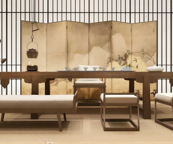 New Chinese Style Tea Tables And Chairs-ID:889503006