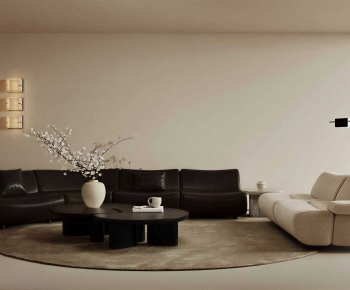 Wabi-sabi Style A Living Room-ID:129698049