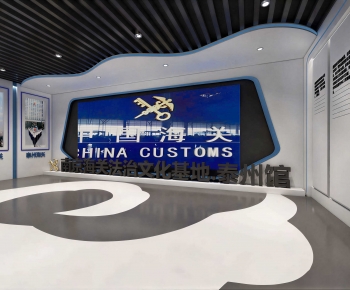 Modern Exhibition Hall-ID:413382052