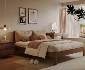 Modern Double Bed-ID:515122895