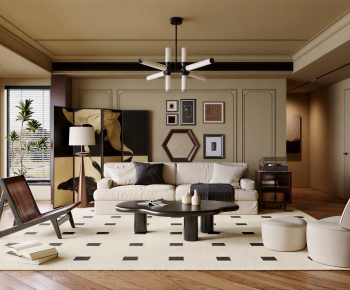 Modern A Living Room-ID:618480928