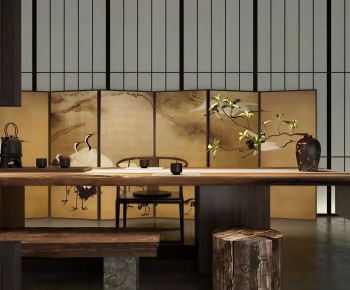 New Chinese Style Tea Tables And Chairs-ID:701035986