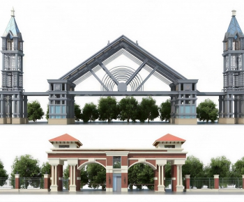 European Style Appearance Of Commercial Building-ID:710177902