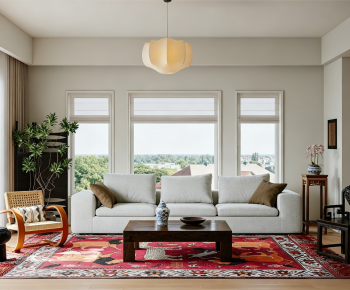 New Chinese Style A Living Room-ID:567358025