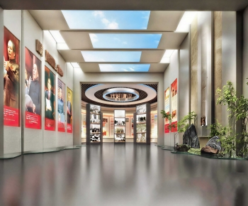 Modern Exhibition Hall-ID:538249979