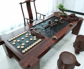 New Chinese Style Tea Tables And Chairs-ID:680295946