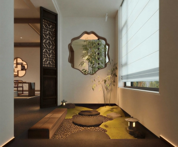 New Chinese Style Hallway-ID:763582948