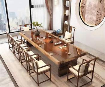 New Chinese Style Tea Tables And Chairs-ID:619900948