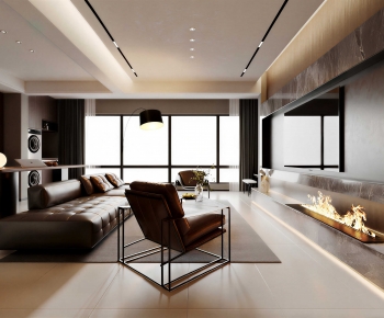 Modern A Living Room-ID:853642944
