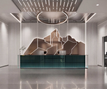 Modern Office Reception Desk-ID:315210102