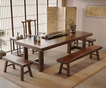 New Chinese Style Tea Tables And Chairs-ID:964390047