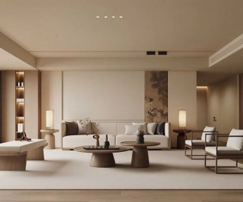 New Chinese Style A Living Room-ID:865773923