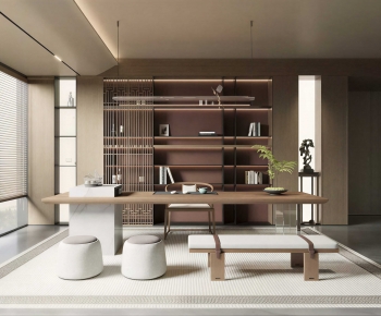 Modern New Chinese Style Tea House-ID:924976111