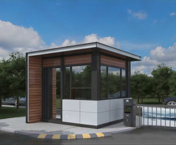 Modern Security Booth-ID:125922927