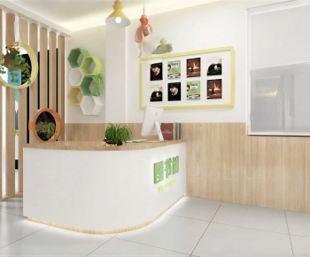 Modern Office Reception Desk-ID:197109947