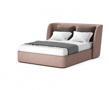 Modern Double Bed-ID:387089976