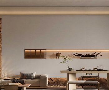 New Chinese Style A Living Room-ID:434269928