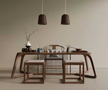 New Chinese Style Tea Tables And Chairs-ID:710124973