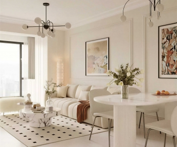 Modern French Style A Living Room-ID:899849891