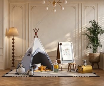 Modern Children's Room Activity Room-ID:125633962