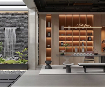 New Chinese Style Tea House-ID:117933036