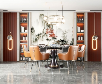 New Chinese Style Dining Room-ID:948565963