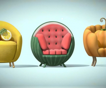 Modern Single Sofa-ID:749790733